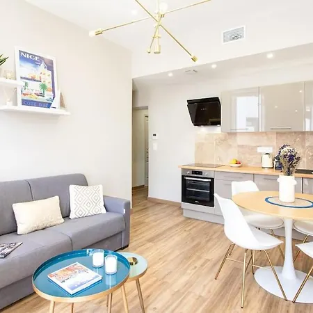 Appartement L19 1bdr Massena 2mins Sea/promenadeac/balcony