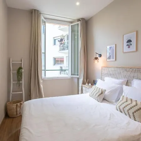 Appartement L19 1bdr Massena 2mins Sea/promenadeac/balcony *